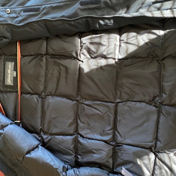 eddie bauer down jacket mens size L black - Picture 2 of 8